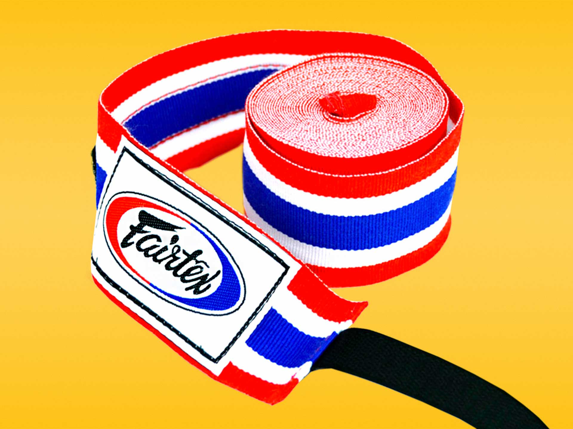 Fairtex Handbandagen Mit Thailand-Flagge - Volle Länge 457 Cm Für Kampfsport